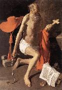 LA TOUR, Georges de St Jerome sv oil painting artist